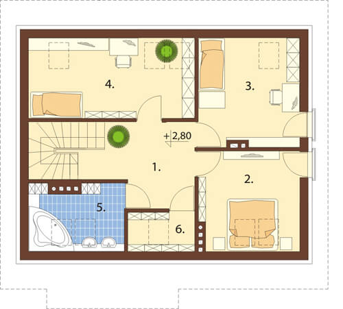 Projekt Domu Nowogard 2 L 6517 Pow Uż 13765 M2 Projekty Domów